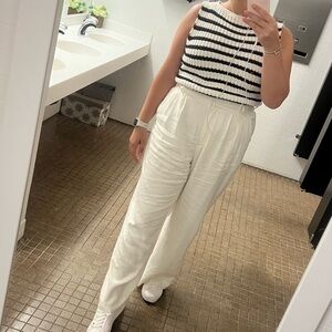 ABERCROMBIE LINEN TAILORED PANT